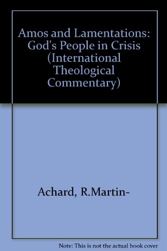 Beispielbild fr God's people in crisis (International theological commentary) zum Verkauf von HPB-Red