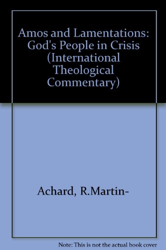 Stock image for God's people in crisis (International theological commentary) for sale by HPB-Red