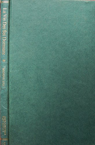 Beispielbild fr Anglo-Norman Texts (Volume 35): 'La Vie des Set Dormanz' by Chardri zum Verkauf von Anybook.com