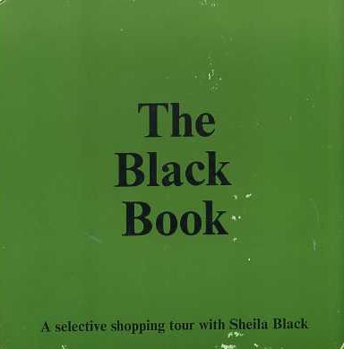 Beispielbild fr THE BLACK BOOK: A SELECTIVE SHOPPING TOUR WITH. zum Verkauf von Cambridge Rare Books