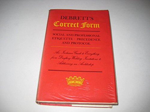 Imagen de archivo de Debrett's Correct Form a la venta por WorldofBooks