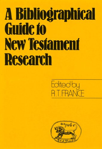 Imagen de archivo de Bibliographical Guide to New Testament Research a la venta por Lost Books