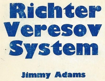 Beispielbild fr Richter Veresov System zum Verkauf von Glynn's Books