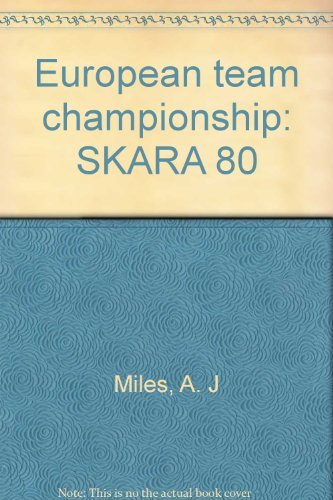 Beispielbild fr European Team Championship: Skara 80 zum Verkauf von Anybook.com