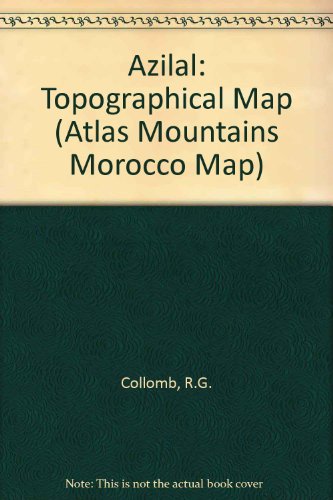 Beispielbild fr Atlas Mountains Morocco, Azilal and M'Goun Topographical Map Atlas Mountains Morocco Map zum Verkauf von PBShop.store US