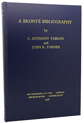 Imagen de archivo de A Bronte Bibliography a la venta por Salsus Books (P.B.F.A.)