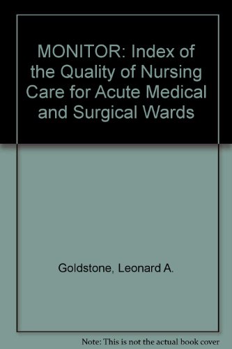 Beispielbild fr MONITOR: Index of the Quality of Nursing Care for Acute Medical and Surgical Wards zum Verkauf von PsychoBabel & Skoob Books