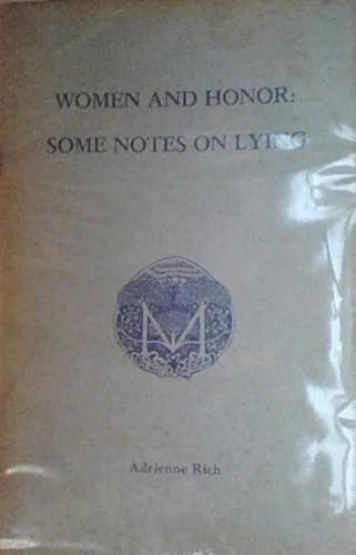 Imagen de archivo de Women and Honor: Notes on Lying a la venta por In Other Words Books