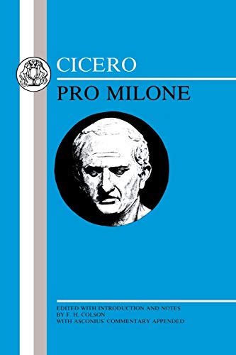 Beispielbild fr Cicero: "Pro Milone" (Latin Texts) zum Verkauf von WorldofBooks