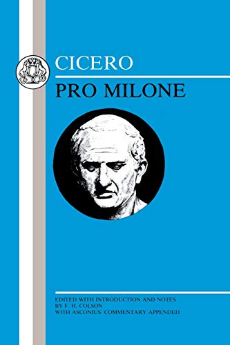 Imagen de archivo de Cicero: "Pro Milone" a la venta por Chiron Media