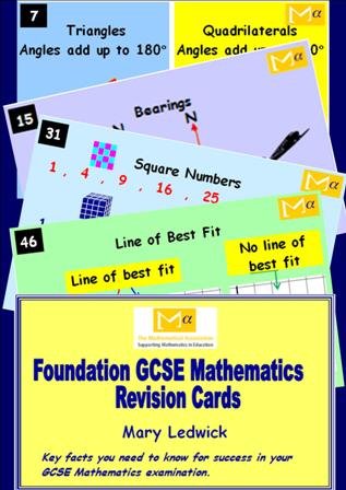 Foundation GCSE Mathematics Revision Cards: Key Facts You Need to Know for Success in Your Gcse Mathematics Examination (9780906588710) by [???]