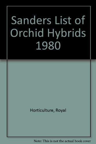 Sanders' List of Orchid Hybrids Addendum 1976-1980
