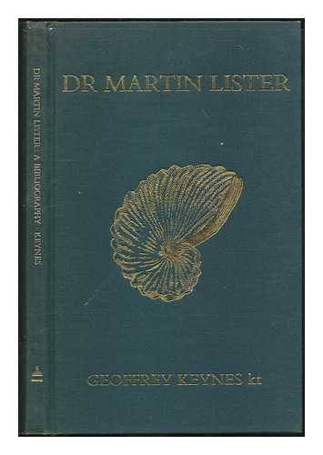 Stock image for Dr.Martin Lister: A Bibliography (St. Paul's bibliographies) for sale by A Squared Books (Don Dewhirst)