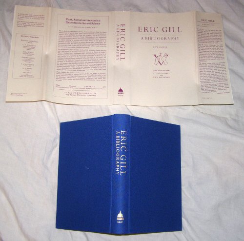 Stock image for Eric Gill: A Bibliography for sale by Plain Tales Books