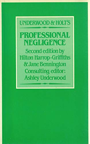 Stock image for Professional Negligence, 2nd edition. for sale by East Kent Academic