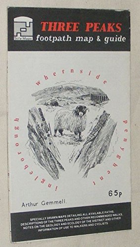 9780906886243: Three Peaks Footpath Map and Guide