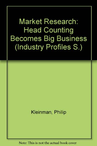 Stock image for Market research: Head counting becomes big business (Media and communications industry profile) for sale by ThriftBooks-Dallas