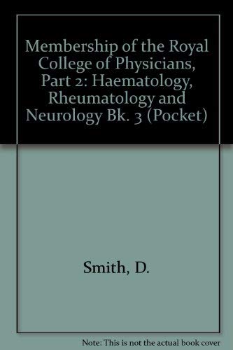 Beispielbild fr Pocket Series for MRCP: Part Two, Book 3: Haemotology, Rheumatology and Neurology zum Verkauf von Anybook.com