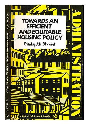 Beispielbild fr Towards an Efficient and Equitable Housing Policy zum Verkauf von Kennys Bookshop and Art Galleries Ltd.