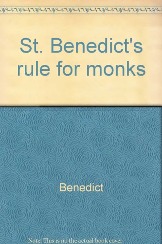 Stock image for St. Benedict's rule for monks for sale by ThriftBooks-Atlanta