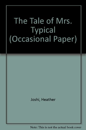 Beispielbild fr The Tale of Mrs Typical (Occasional Paper) zum Verkauf von Phatpocket Limited