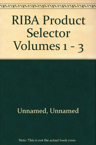 RIBA Product Selector Volumes 1 - 3