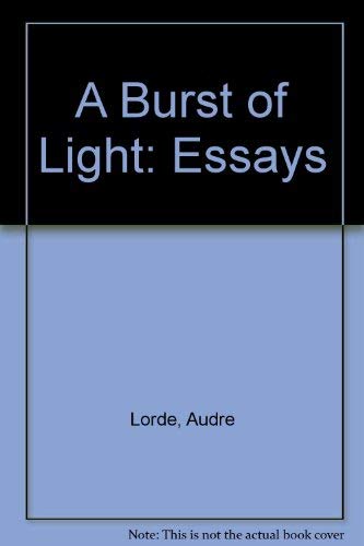 9780907179368: A Burst of Light: Essays