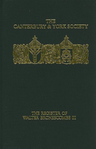 Imagen de archivo de The Register of Walter Bronescombe, Bishop of Exeter, 1258-80 (Vol. III) a la venta por Bear Pond Books