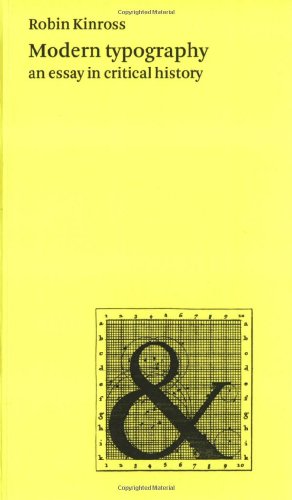 9780907259183: Modern Typography: An essay in critical history