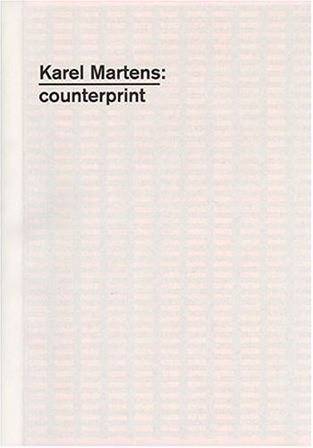 9780907259251: Karel Martens: Counterprint