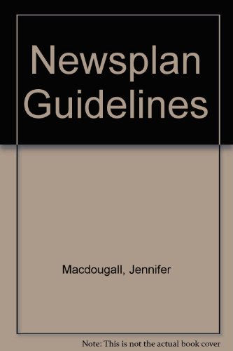 Imagen de archivo de Newsplan: Guidelines for the Microfilming of Newspapers a la venta por Anybook.com