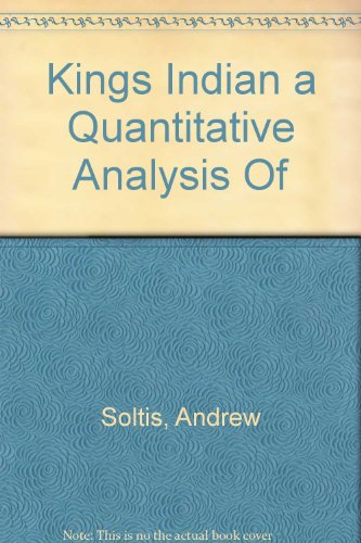 9780907352129: Kings Indian a Quantitative Analysis Of