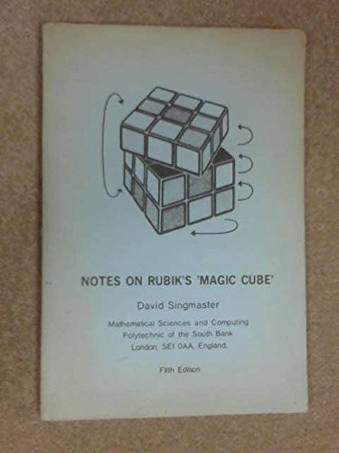 9780907395003: Notes on Rubik's "Magic Cube"