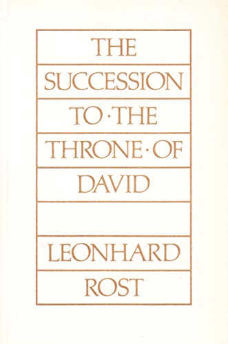Stock image for The Succession to the Throne of David for sale by Windows Booksellers