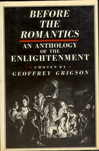 Beispielbild fr Before the Romantics: Anthology of the Enlightenment zum Verkauf von AwesomeBooks