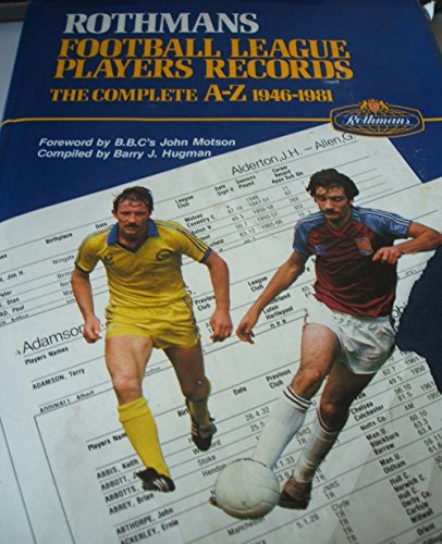 Beispielbild fr Rothman's Football League Players' Records zum Verkauf von WorldofBooks