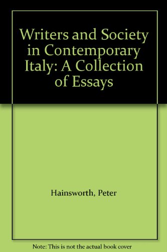9780907582502: Writers and Society in Contemporary Italy: A Collection of Essays