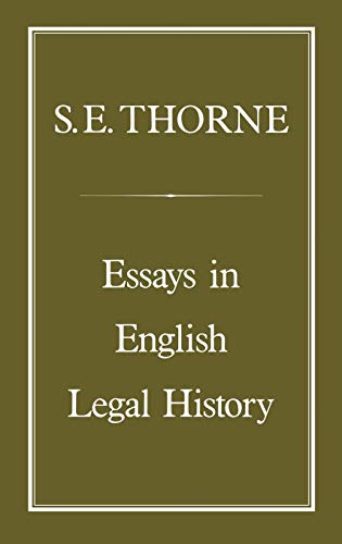 Imagen de archivo de Essays in English Legal History a la venta por PBShop.store US