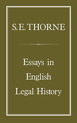 

Essays in English Legal History