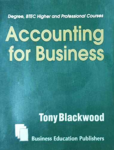 Beispielbild fr Accounting for Business zum Verkauf von Anybook.com