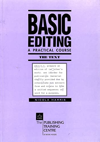 Beispielbild fr Basic Editing: A Practical Course zum Verkauf von WorldofBooks