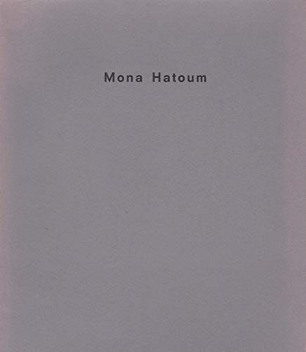 9780907738336: Mona Hatoum