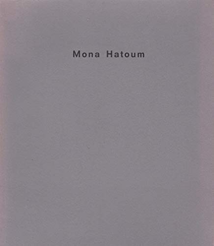 Stock image for Mona Hatoum for sale by Blue Cellar Books