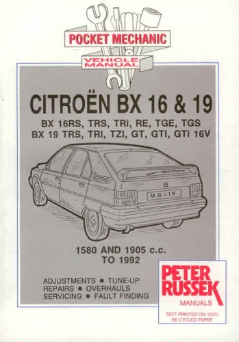 9780907779827: Pocket Mechanic for Citroen BX 1600/1900: All Models to 1990