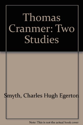 9780907839392: Thomas Cranmer: Two Studies