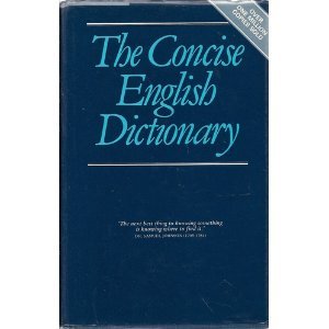 Imagen de archivo de Concise English Dictionary a la venta por WorldofBooks