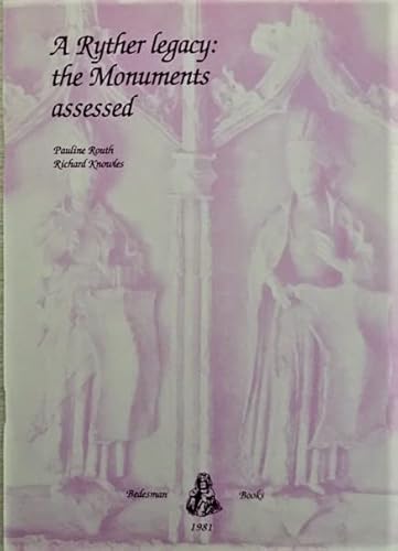 Beispielbild fr Ryther Legacy: The Monuments Assessed ( SIGNED ) zum Verkauf von Anthony Vickers Bookdealer PBFA