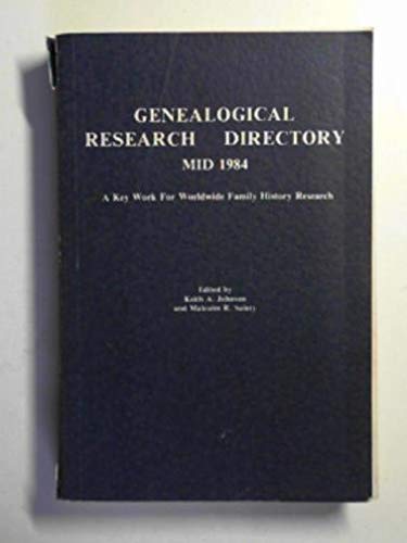 9780908120550: Genealogical research directory mid 1984: a key work for worldwide family history research