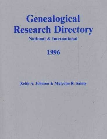 Imagen de archivo de Genealogical Research Directory National & International 1996 a la venta por WorldofBooks