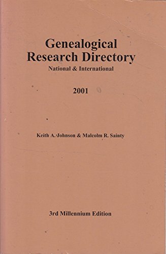 9780908120994: GENEALOGICAL RESEARCH DIRECTORY 2001